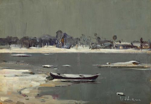 Isaac Levitan 'Early snow'